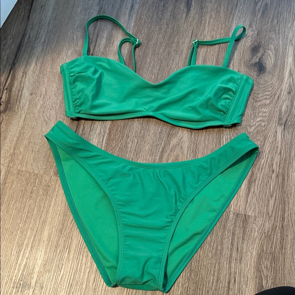 Wild Fable Vibrant Green Bikini Set